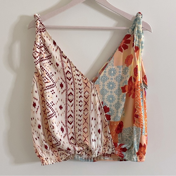 FREE PEOPLE Tied To Your Tank in Tropical Combo - Picture 2 of 13